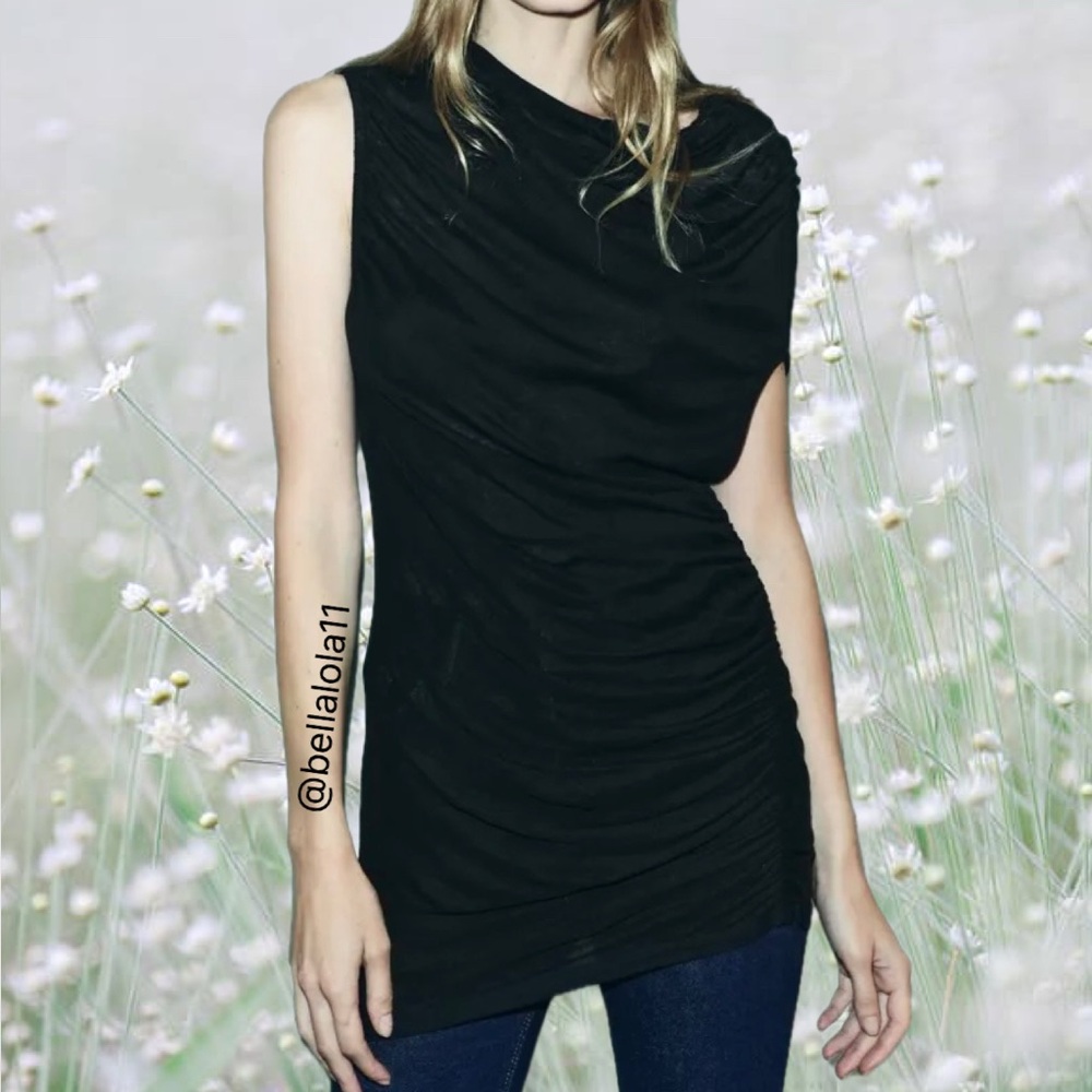 NEW BLACK ZARA TOP - Picture 2 of 10